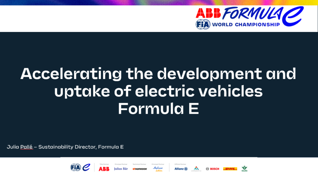 Opening Keynote – Formula E